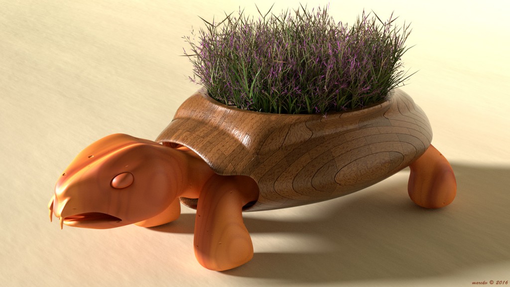 Wooden Garden Turtle preview image 2